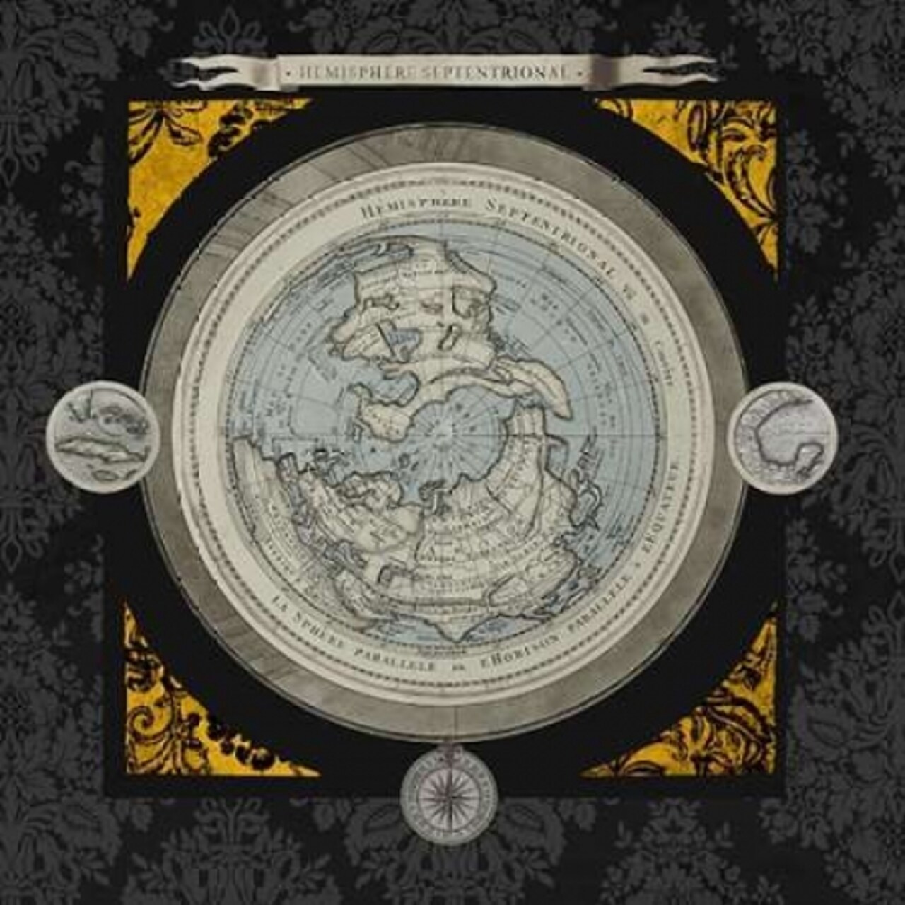 Gold Damask Map I Poster Print by Elizabeth Medley - Item # VARPDX8564P